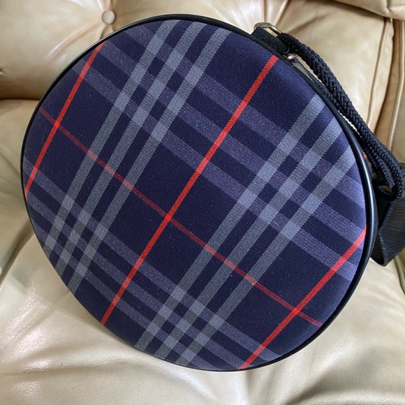 Vintage Burberry Bag COA Nova Check Drawstring Bucket Backpack Navy - Picture 5 of 15